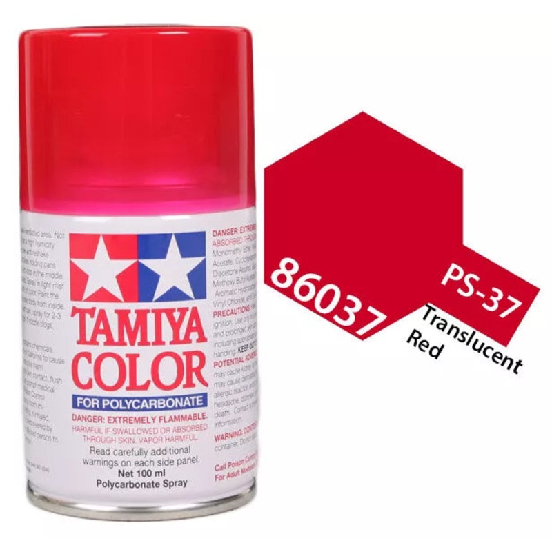 PS-37 Translucent Red Paint, 100ml Spray Can