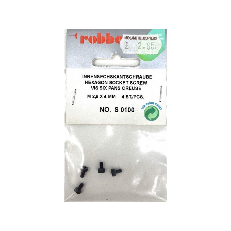 SOCKET HEAD CAP SCREW M2.5 x 4 (4) : S-0100