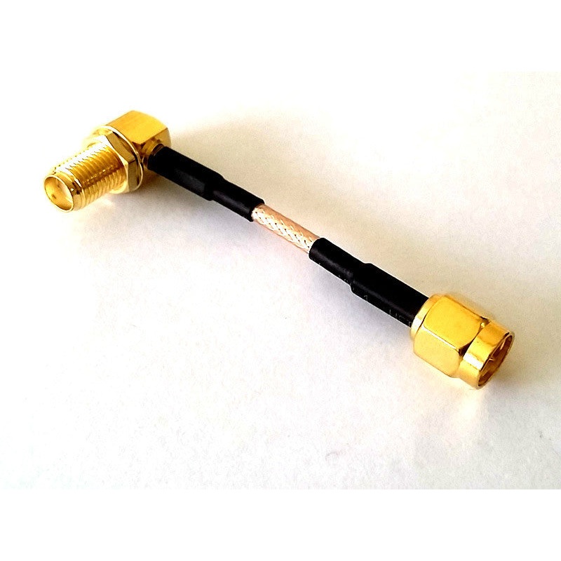 5cm SMA Plug to Right Angle SMA Pigtail