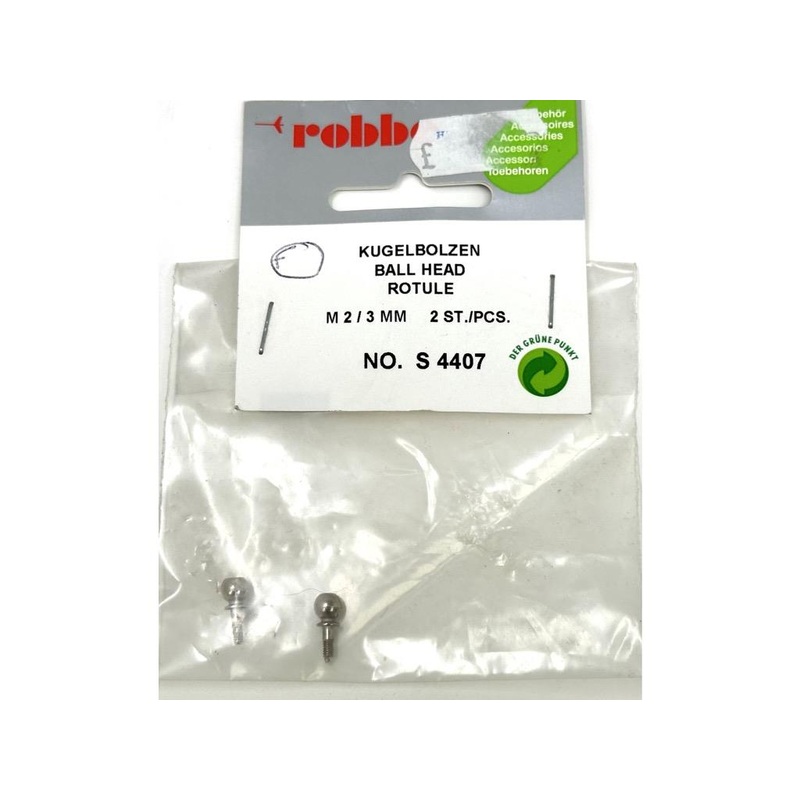Robbe 3mm M2 Ball Connector : S-4407