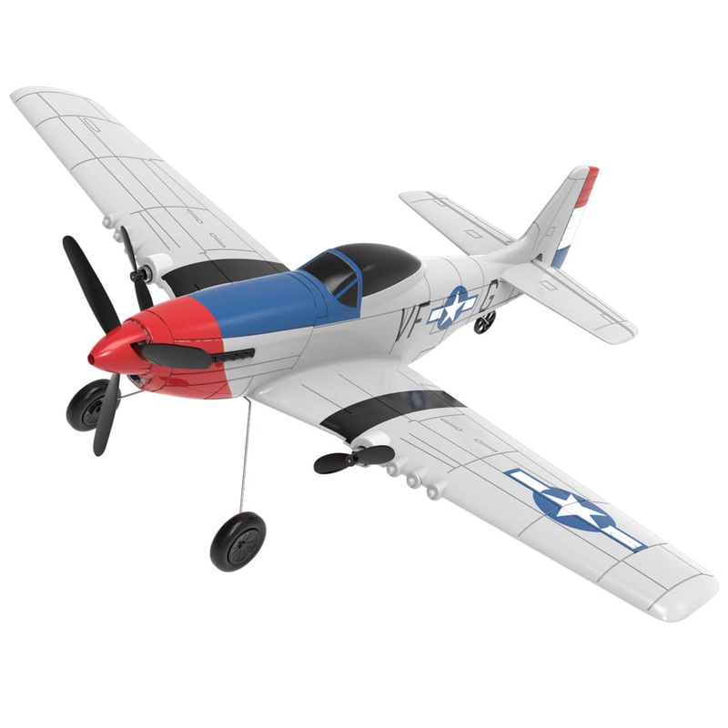 Volantex RC P51D 3CH RTF Airplane with Gyro Beginner-Friendly RC Plane