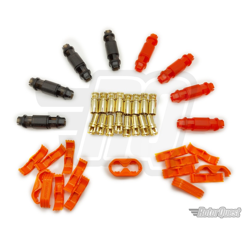 RCPROPLUS Supra X Pro-DC5 Battery Connector Set (4 Pairs, 10-12AWG)