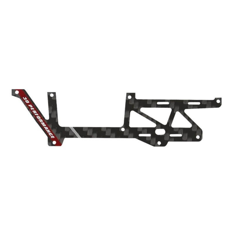 Carbon Side Frame Right (Red) - OMP M1 EVO : OSHM1213R