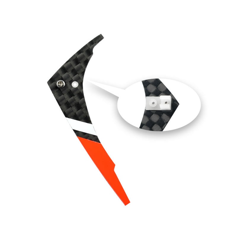 Carbon Fibre Vertical Fin Set (RED) - BLADE NCPX/NCPS/MSR S/Nano S2 (MH-NAS2164VF)