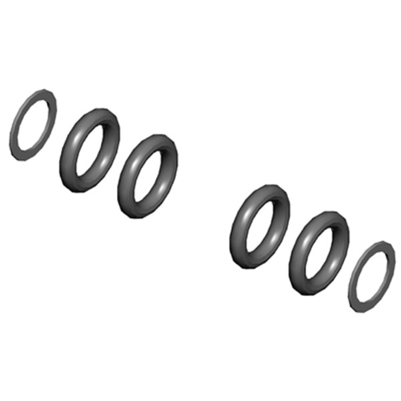 Damper rubber set medium hard : 02756