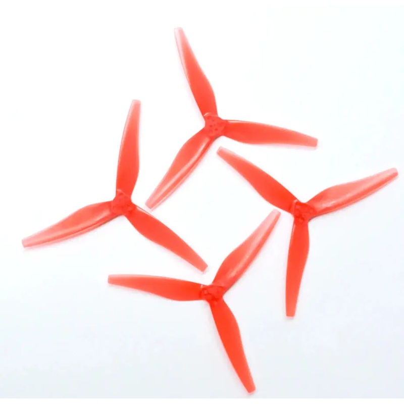 EMAX Avia 5030 - Ultralight 5" 3 Blade Propeller Set - Red