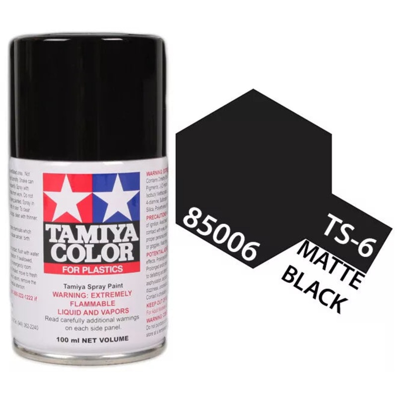 TS-6 Matt Black Lacquer Paint 100ml