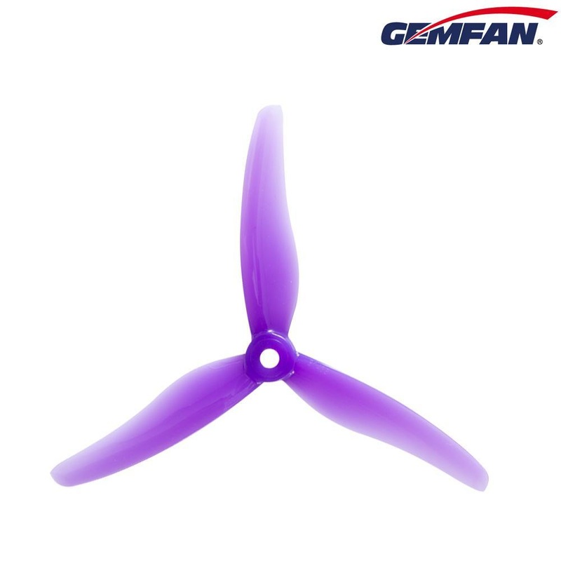 Gemfan Hurricane Durable Tri Blade 51433 Propellers (2CW + 2CCW) Clear