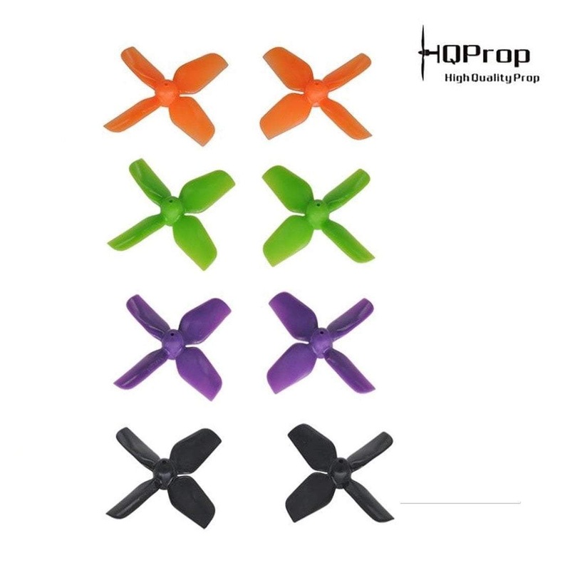 HQProp 1.2x1.3x4 Micro Whoop Propellers 1mm Shaft (2CW+2CCW) Green