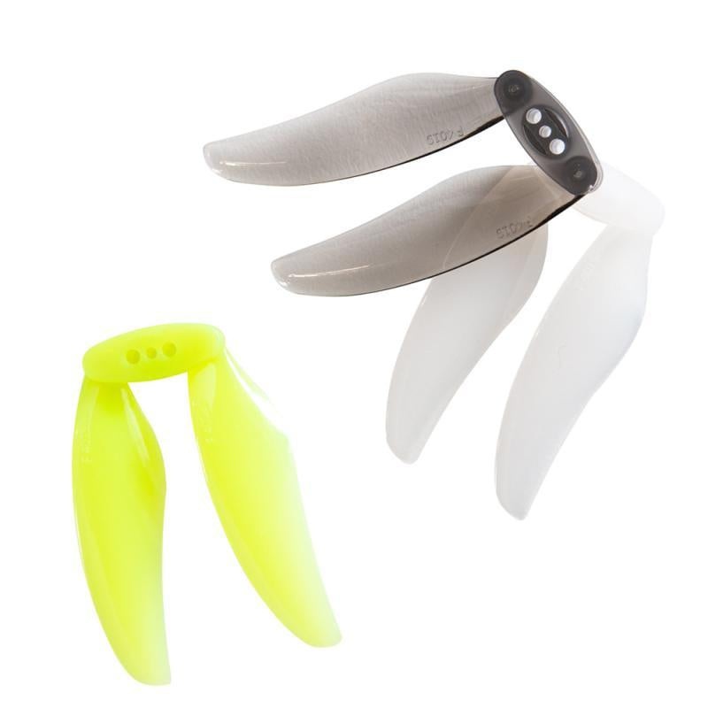 Gemfan F4019 4" Floppy Proppy 2-Blade Propeller (2CW + 2CCW) Clear Grey