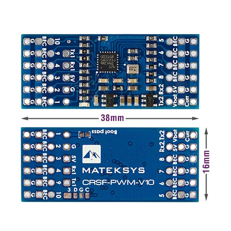 Matek CRSF to PWM Converter w/ Vario CRSF-PWM-V10