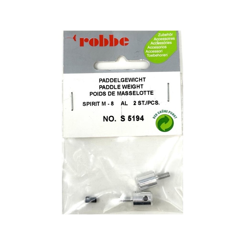 Robbe Paddle Weight Aluminium Spirit M-8 (2) : S-5194