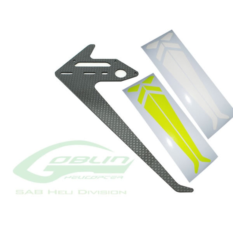 Carbon Fibre Tail Fin - Goblin 500 Sport : H0621-S