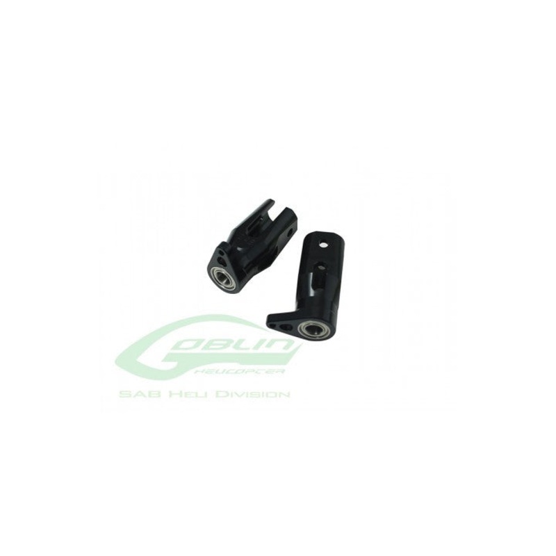 H0327BL-S - ALUMINUM TAIL BLADE GRIP BLACK EDITION - GOBLIN 630/700 COMPETITION