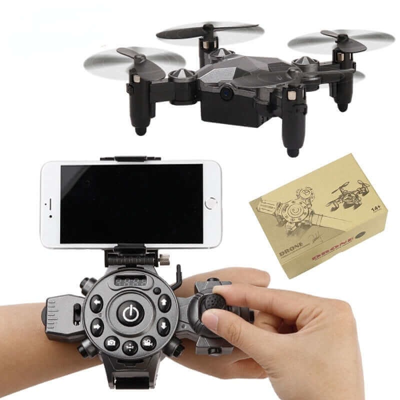DH-800 Foldable Mini Quadcopter - 360 Aerobatic Drone with Watch Control With Camera 2