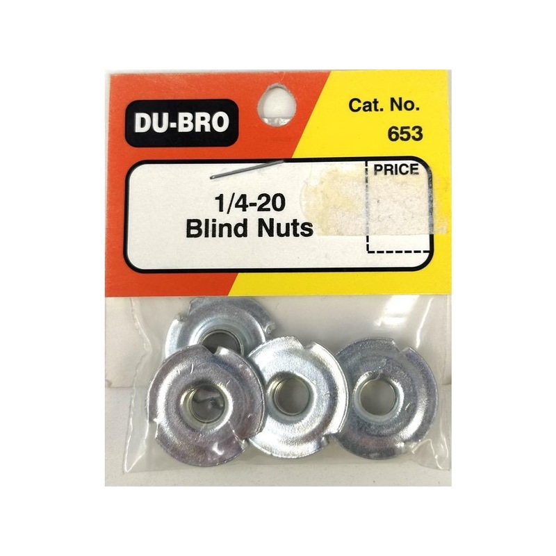 Dubro 1/4-20 Blind Nuts (4) : DB653