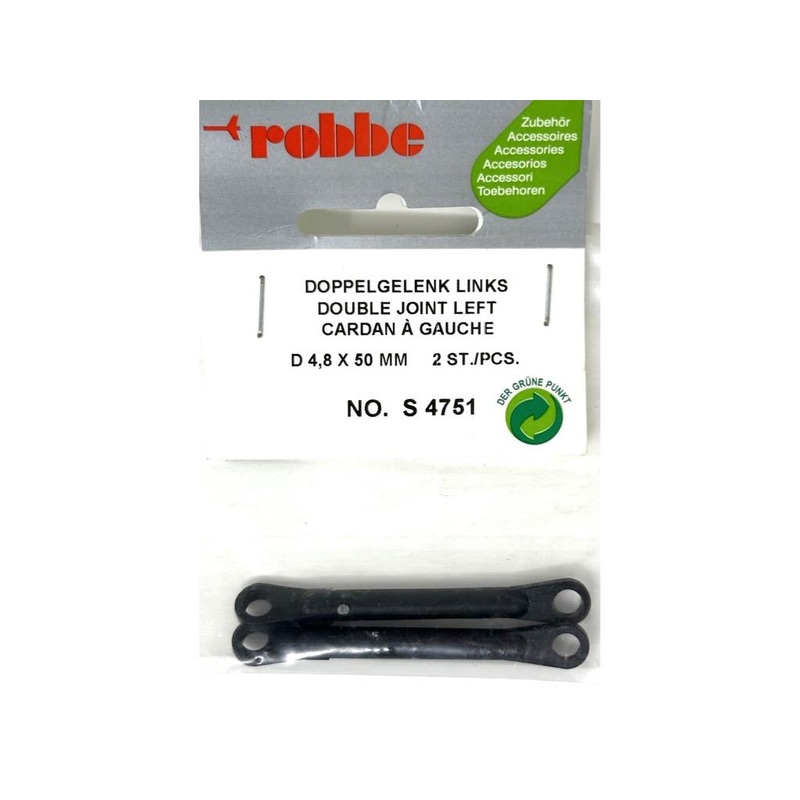 Robbe Double Joint 4.8 x 50mm - Left (2) : S-4751