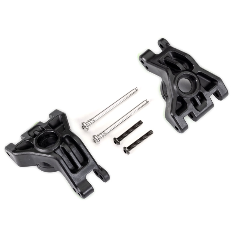Black Extreme HD Stub Axle Carriers & Hardware (L&R): 9050