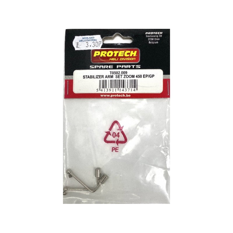 Stabiliser Arm Set Zoom 450 EP/GP : T0502.009
