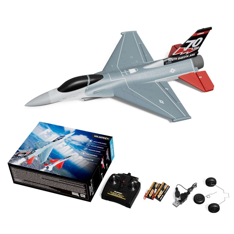 VolantexRC F-16 Falcon Brushless RC Jet - 4CH RTF Fighter with X-PILOT Stabilizer