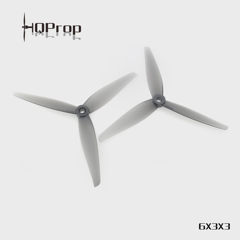 HQProp 6X3X3 6" Three Blade Propellers (2CW+2CCW) Grey