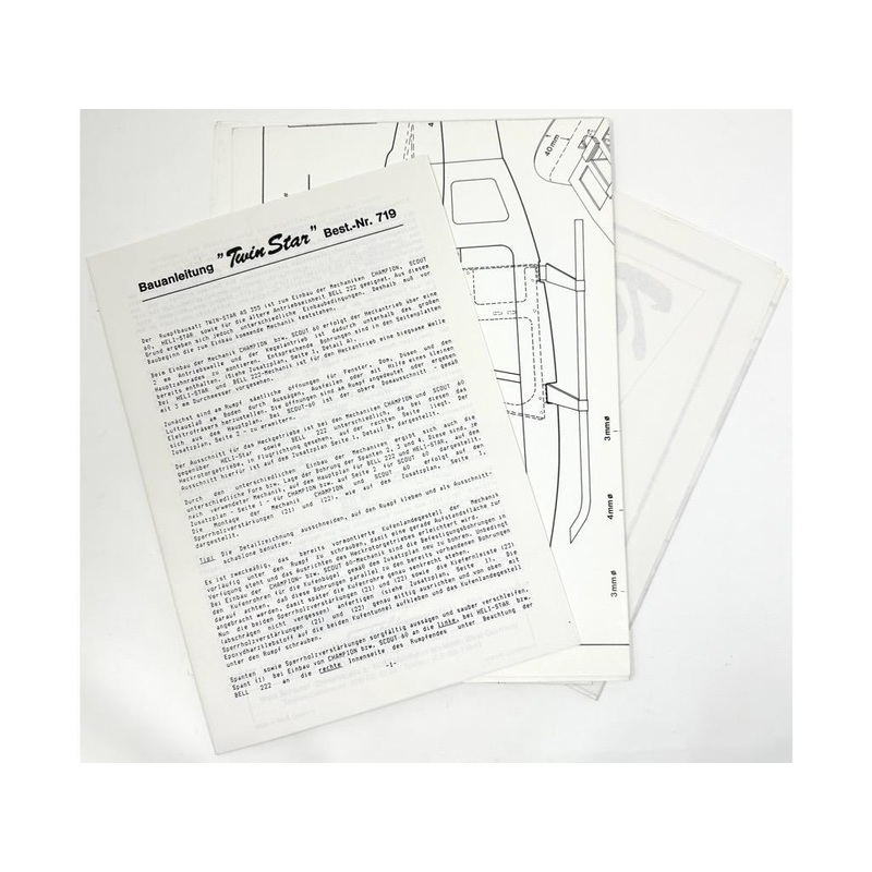 Robbe Building Instructions Plan Twinstar : S-1258