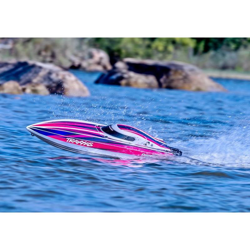 Disruptor, Self Righting 4S Race Boat Pink :106064-4-Pink