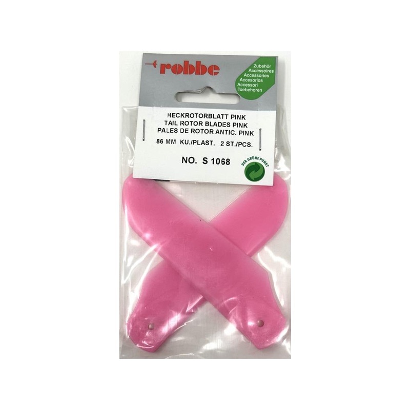 Robbe Tail Blades Pink 86mm (2) : S-1068