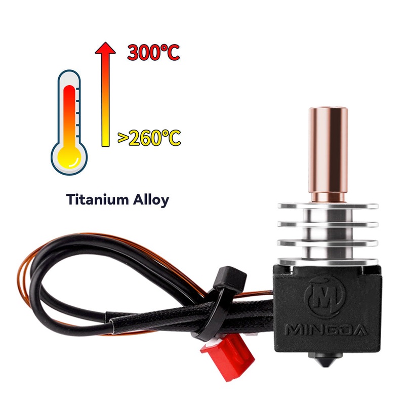 Upgrade Hotend All Metal Heatbreak, 300 High-Temperature Titanium Alloy