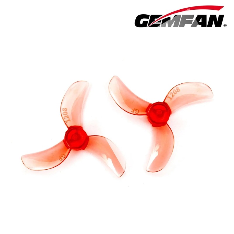 Gemfan 1208-3 (31mm) PC Durable - (4CCW+4CW) Clear Black/1.5mm