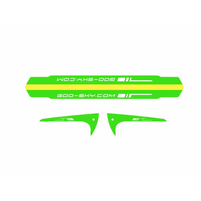 Goosky S2 Tail Boom And Fin Sticker (3 Sets, Green) : GT000087