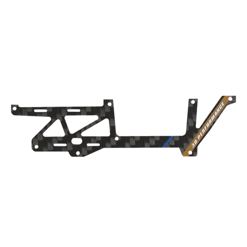 Carbon Side Frame Left (White) - OMP M1 EVO : OSHM1214W