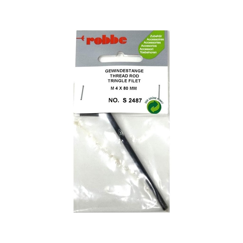 Robbe Threaded Rod M4 x 80mm : S-2487