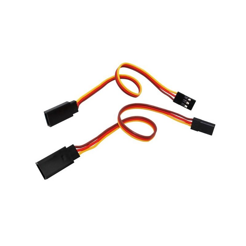 Cable ( JR Male to Futaba Female- Br/R/O -22AWG- 200mm) - Goblin Kraken : HA074-S