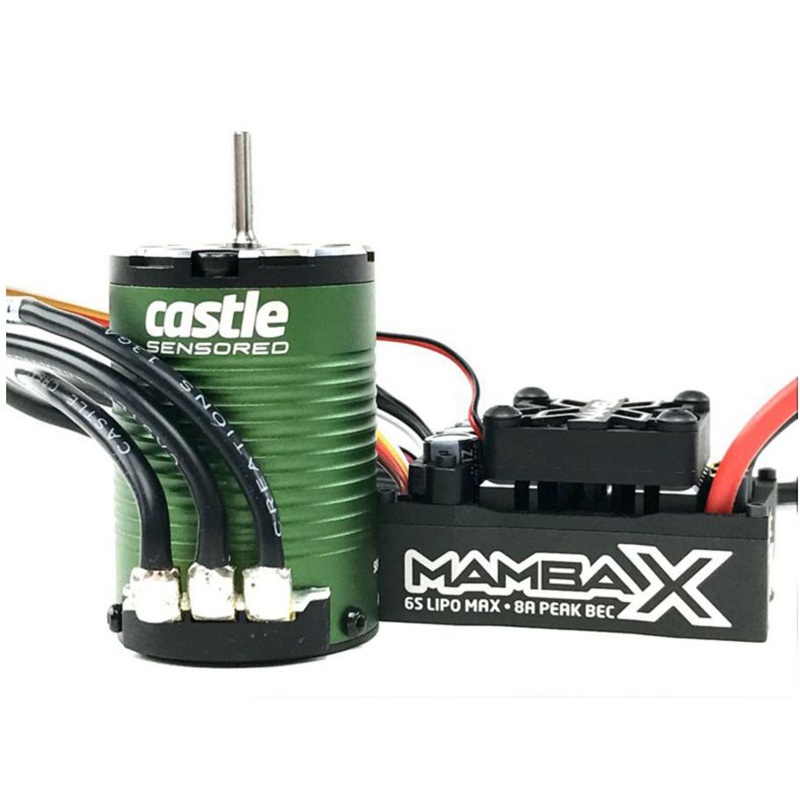 Mamba X SCT Pro, Sensored, 25.2V Waterproof ESC with 1410-3800Kv Motor Combo