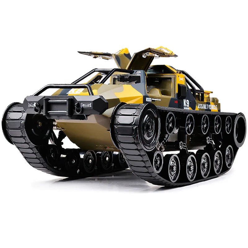 1:12 Scale High Speed All Terrain RC Tank with Dual Batteries Grey