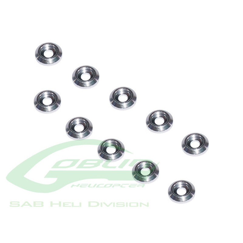 Aluminum Finishing Washer M2.5(10pcs) - RAW 420 COMPETITION / Goblin 500/520/570/Raw 500/iLGoblin iLGoblin 520 Pro/420 Pro