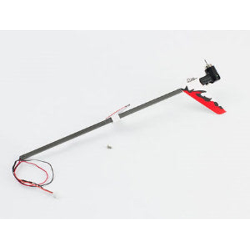 Chronos CX100 Tailboom ,Fins & Motor Set (Red) : AZSH1369R