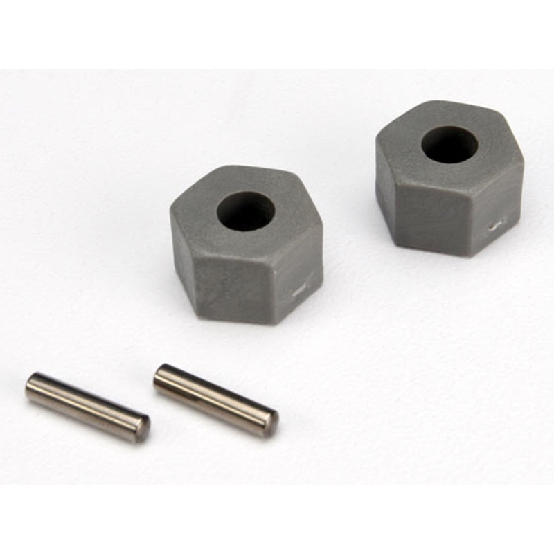 Front Wheel Hubs, Hex and Axel Pins (2): 3654