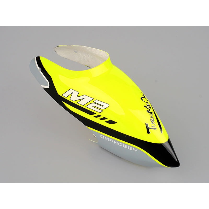 OMPHOBBY M2 V2 Canopy Set - Racing Yellow : OSHM2041