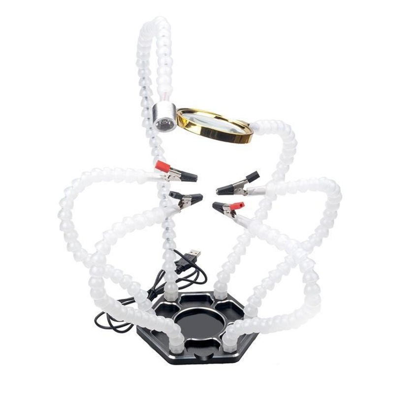 Phaser FPV Helping Hands with LED Light and Magnifier