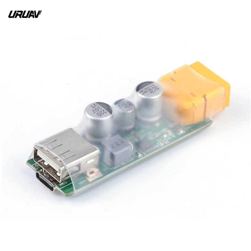 3S-6S Lipo Battery USB-A & USB-C Fast Charging Converter with XT60 Plug