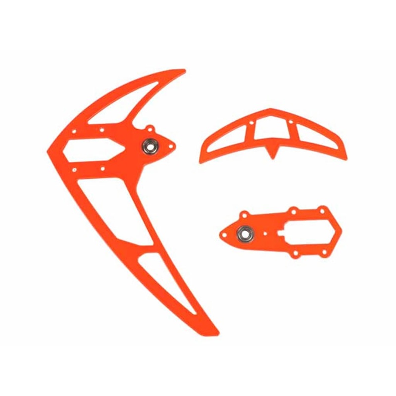 Mikado Fin Set Neon Red - LOGO 600 (04628)