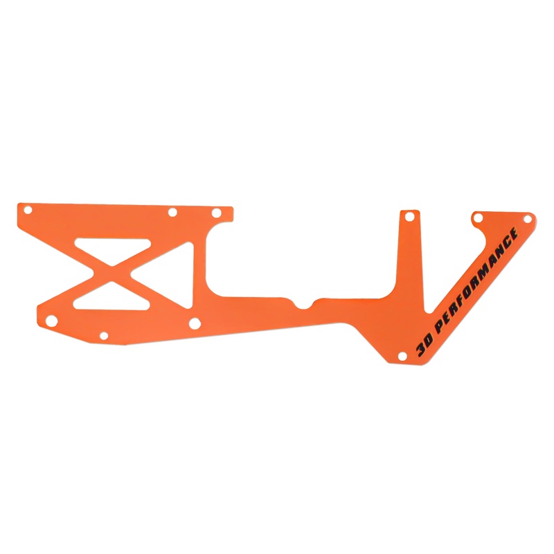 OMP M2 V3 Pro Fuselage Left Carbon Panel set - Orange