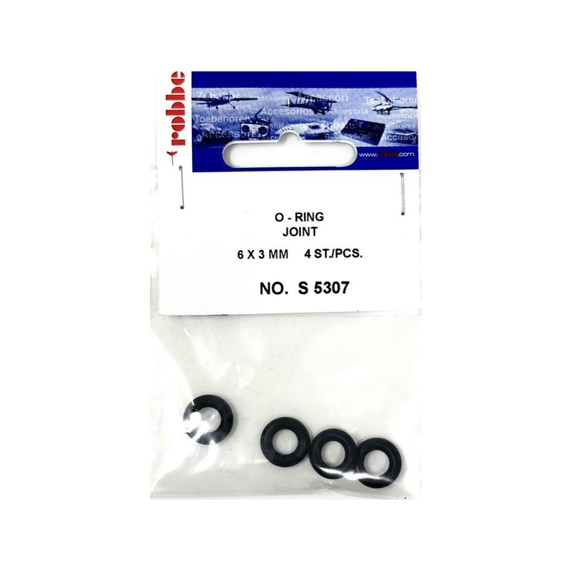 Robbe O-Ring - 6 x 3mm (4) : S-5307