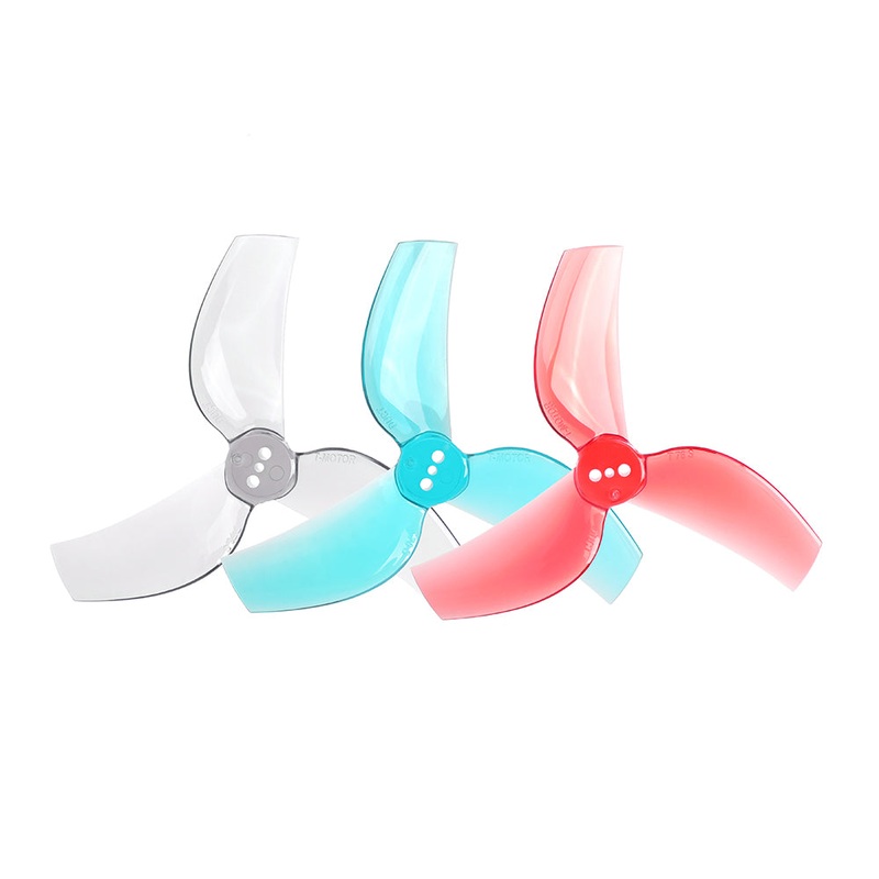 T-Motor T76s 3147 3.1" Propellers 1.5mm Shaft T-Mount (2CW+2CCW) Clear Red