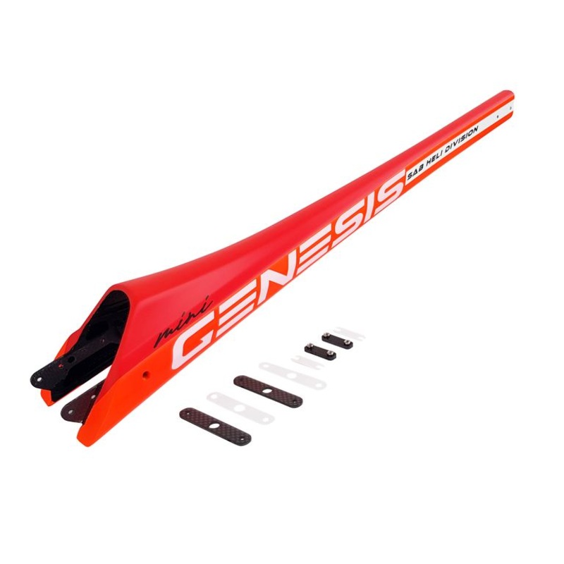 Carbon Fiber Boom Matte Orange - Mini Genesis