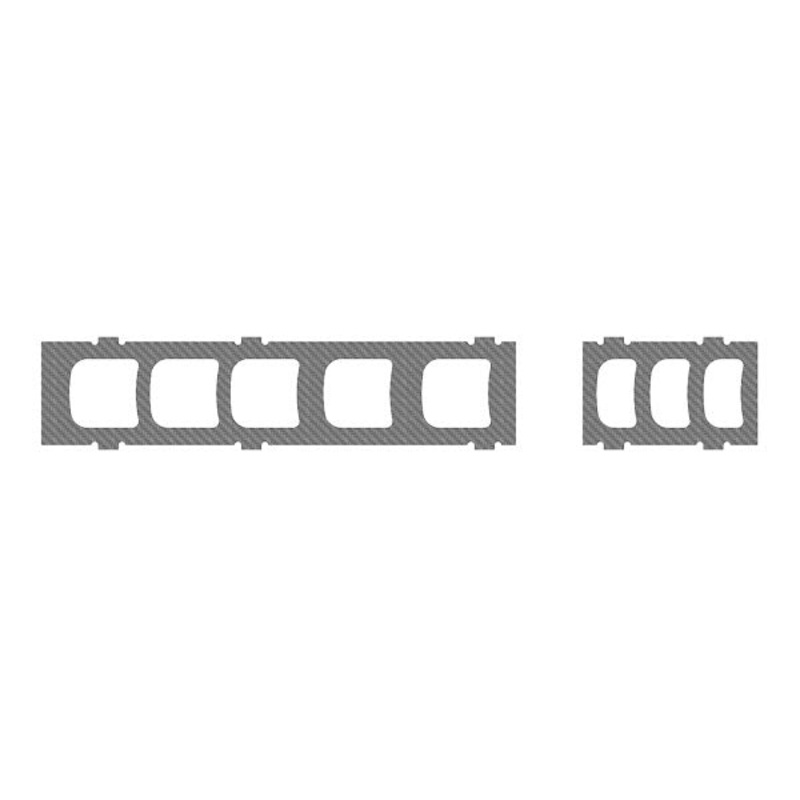 Center Frames Carbon Chassis, 1mm, LOGO 700 XXtreme : 04742
