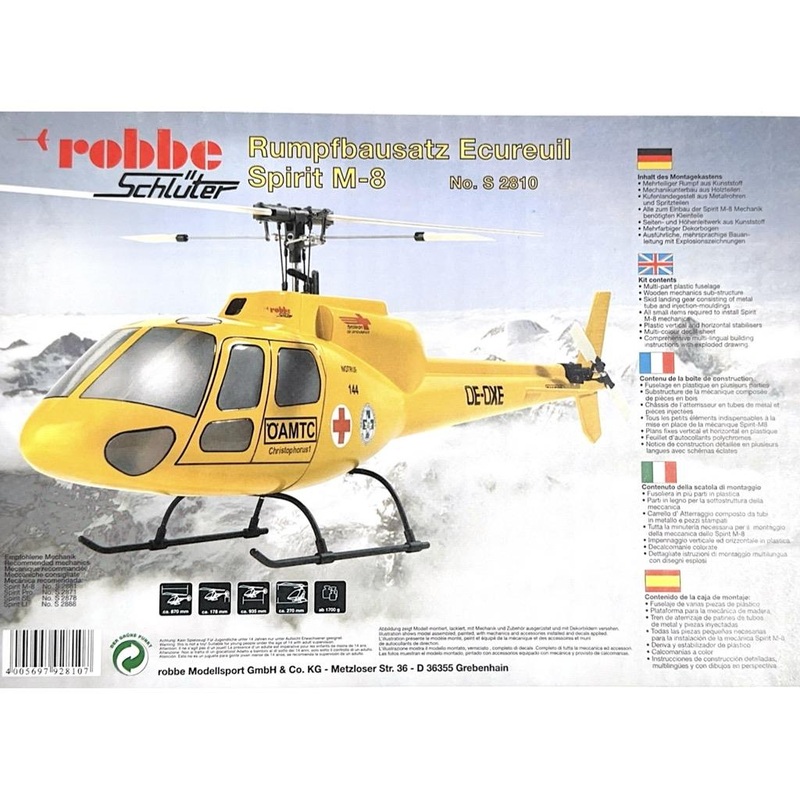 Robbe Spirit M-8 Fuselage : S-2810