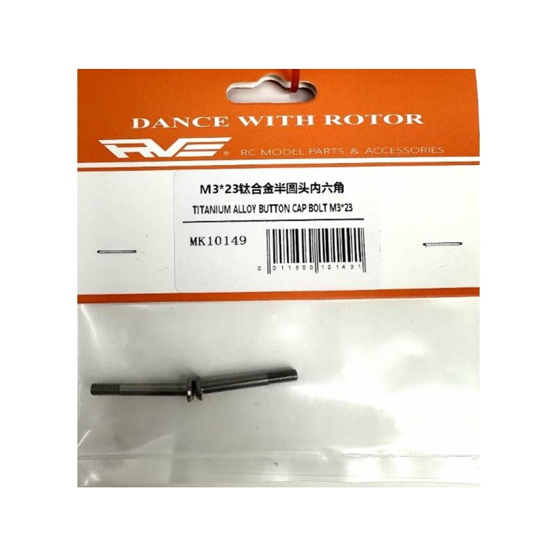 Titanium Alloy Button Cap Bolt M3*23 : RVE-10149